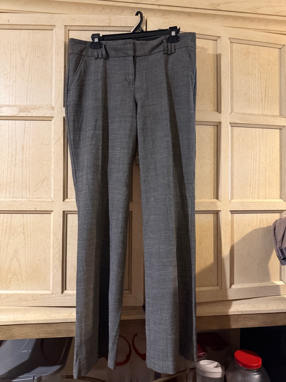 Express Wide Leg Dress Pants in Gray